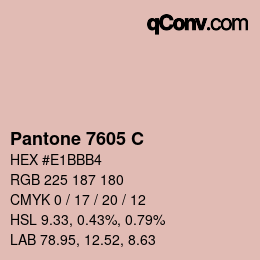 Código de color: Pantone 7605 C | qconv.com