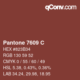 Farbcode: Pantone 7609 C | qconv.com