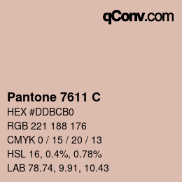 Color code: Pantone 7611 C | qconv.com