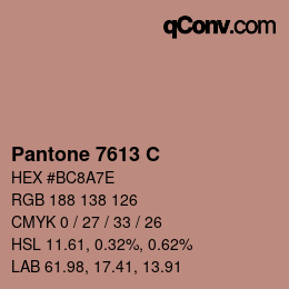 Farbcode: Pantone 7613 C | qconv.com