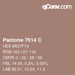 カラーコード: Pantone 7614 C | qconv.com