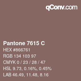 カラーコード: Pantone 7615 C | qconv.com