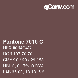 Farbcode: Pantone 7616 C | qconv.com