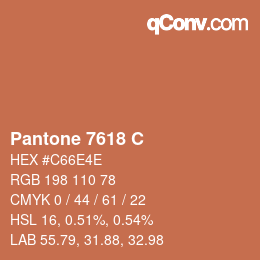 Farbcode: Pantone 7618 C | qconv.com