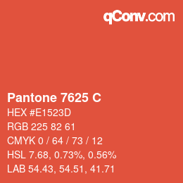 Farbcode: Pantone 7625 C | qconv.com