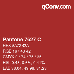 Farbcode: Pantone 7627 C | qconv.com