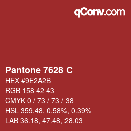 カラーコード: Pantone 7628 C | qconv.com