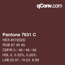 Código de color: Pantone 7631 C | qconv.com