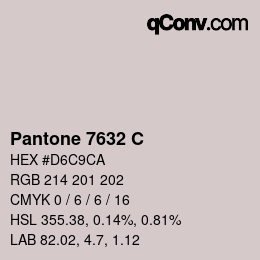 カラーコード: Pantone 7632 C | qconv.com