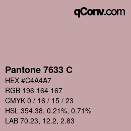 Code couleur: Pantone 7633 C | qconv.com