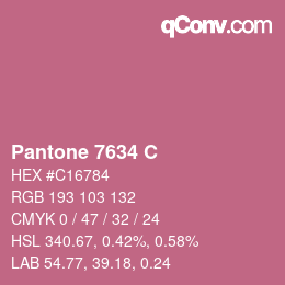 カラーコード: Pantone 7634 C | qconv.com