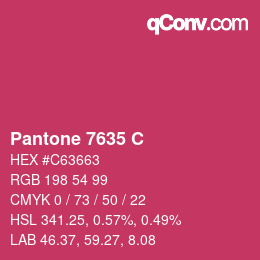 Farbcode: Pantone 7635 C | qconv.com