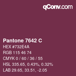 Color code: Pantone 7642 C | qconv.com