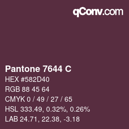 Color code: Pantone 7644 C | qconv.com