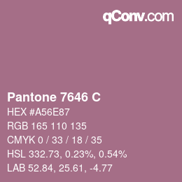 Farbcode: Pantone 7646 C | qconv.com