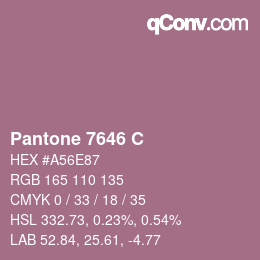 カラーコード: Pantone 7646 C | qconv.com