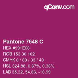 Farbcode: Pantone 7648 C | qconv.com