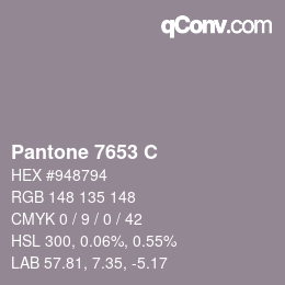 Farbcode: Pantone 7653 C | qconv.com