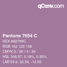 Farbcode: Pantone 7654 C | qconv.com