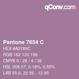 Color code: Pantone 7654 C | qconv.com