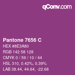 Código de color: Pantone 7656 C | qconv.com