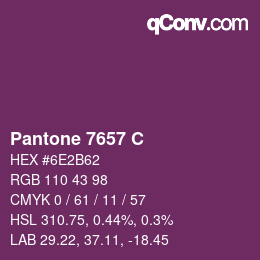 Color code: Pantone 7657 C | qconv.com