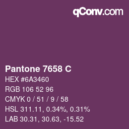 Farbcode: Pantone 7658 C | qconv.com