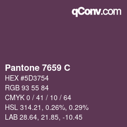 カラーコード: Pantone 7659 C | qconv.com