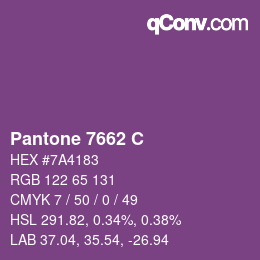 Color code: Pantone 7662 C | qconv.com
