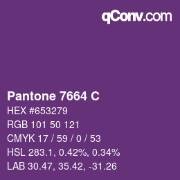 カラーコード: Pantone 7664 C | qconv.com