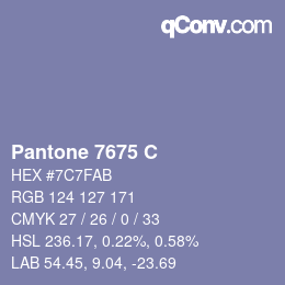 Código de color: Pantone 7675 C | qconv.com