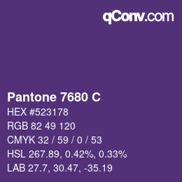 Color code: Pantone 7680 C | qconv.com