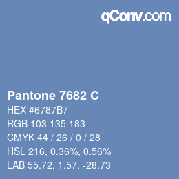 Código de color: Pantone 7682 C | qconv.com