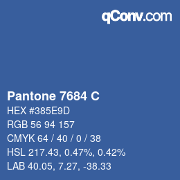 Code couleur: Pantone 7684 C | qconv.com