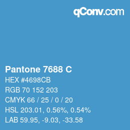 Farbcode: Pantone 7688 C | qconv.com