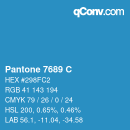 Farbcode: Pantone 7689 C | qconv.com