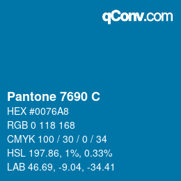 Code couleur: Pantone 7690 C | qconv.com