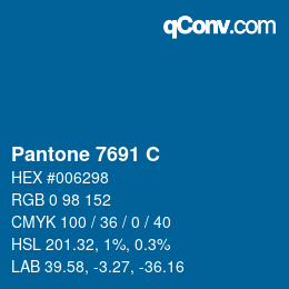 カラーコード: Pantone 7691 C | qconv.com
