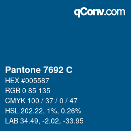 Farbcode: Pantone 7692 C | qconv.com