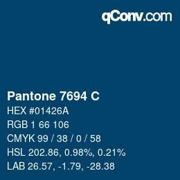 カラーコード: Pantone 7694 C | qconv.com