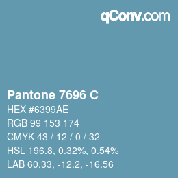 Color code: Pantone 7696 C | qconv.com