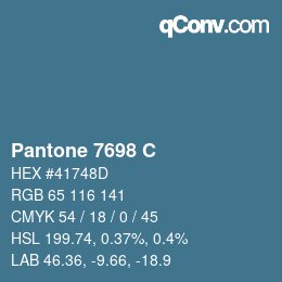 Color code: Pantone 7698 C | qconv.com