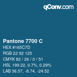 Código de color: Pantone 7700 C | qconv.com