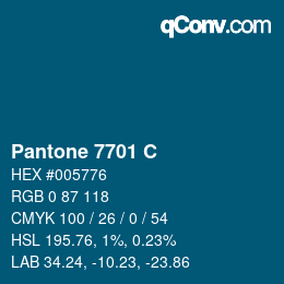 カラーコード: Pantone 7701 C | qconv.com