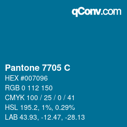 カラーコード: Pantone 7705 C | qconv.com