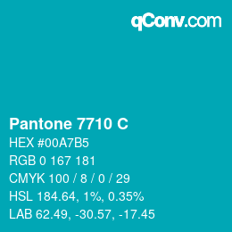 Farbcode: Pantone 7710 C | qconv.com