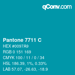 Code couleur: Pantone 7711 C | qconv.com