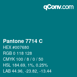 Farbcode: Pantone 7714 C | qconv.com