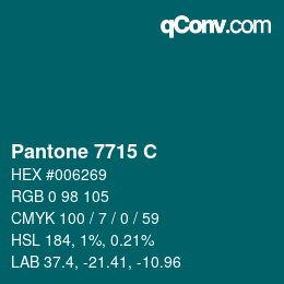 Farbcode: Pantone 7715 C | qconv.com