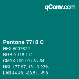 Código de color: Pantone 7718 C | qconv.com